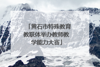 黄石市特殊教育教联体举办教师教学能力大赛