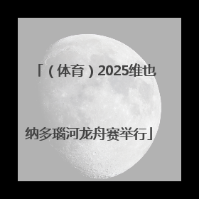 （体育）2025维也纳多瑙河龙舟赛举行