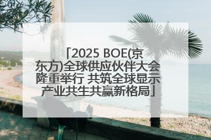 2025 BOE(京东方)全球供应伙伴大会隆重举行 共筑全球显示产业共生共赢新格局