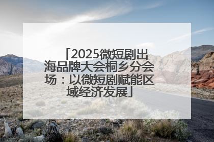 2025微短剧出海品牌大会桐乡分会场：以微短剧赋能区域经济发展