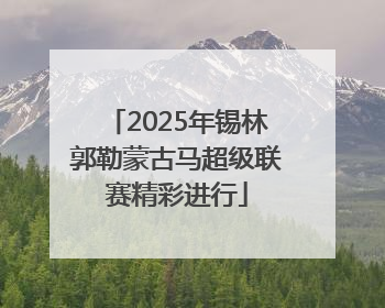 2025年锡林郭勒蒙古马超级联赛精彩进行